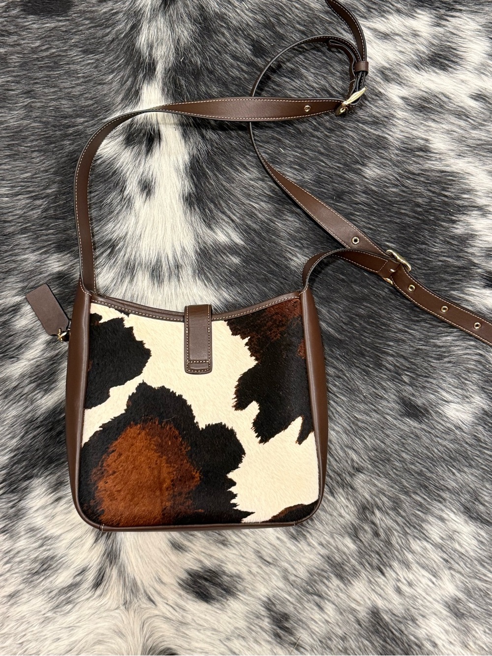 Coach Hadley Cross body bag in Brown, Black & Cream - Picture 3 of 7